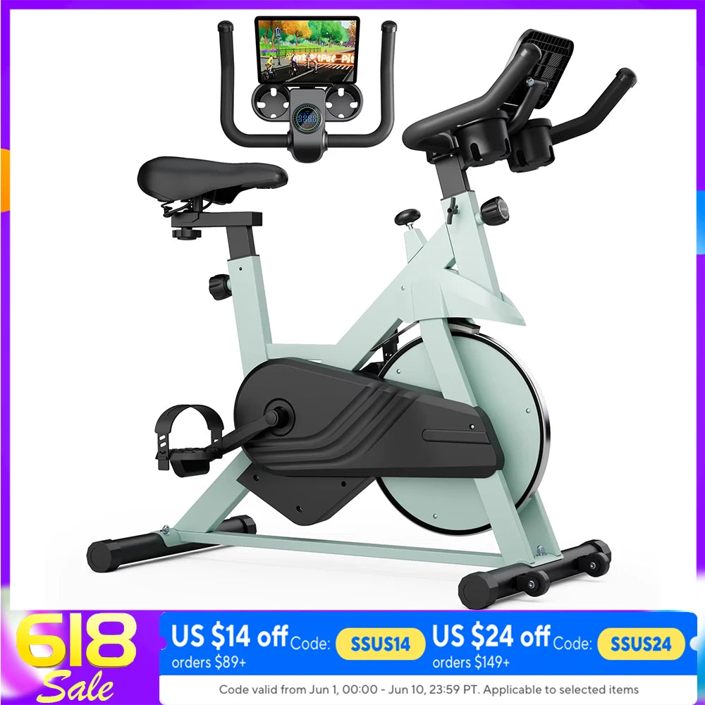 Superun 32 Level Magnetic Resistance Stationary Bike For Home Gym