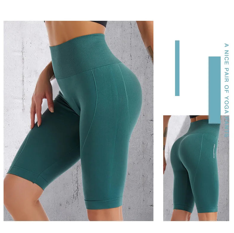 Womens Breathable Quick-Dry High-Waist Sports Yoga Pants For Workout
