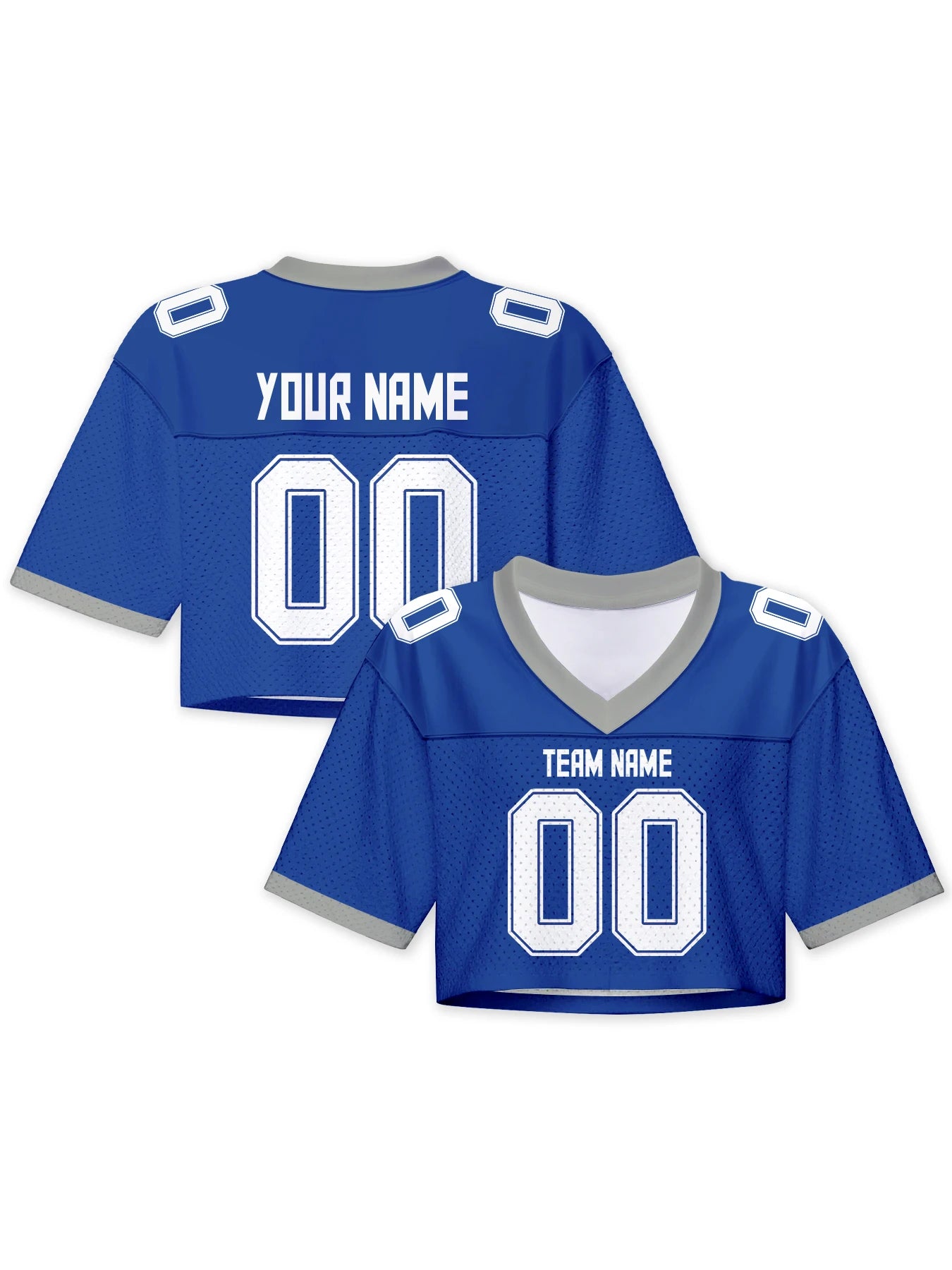 Custom American Football Jersey Crop Top for Women & Girls Plain Sporty Cropped Shirt Personalized Name Number Jerseys Fans Gift