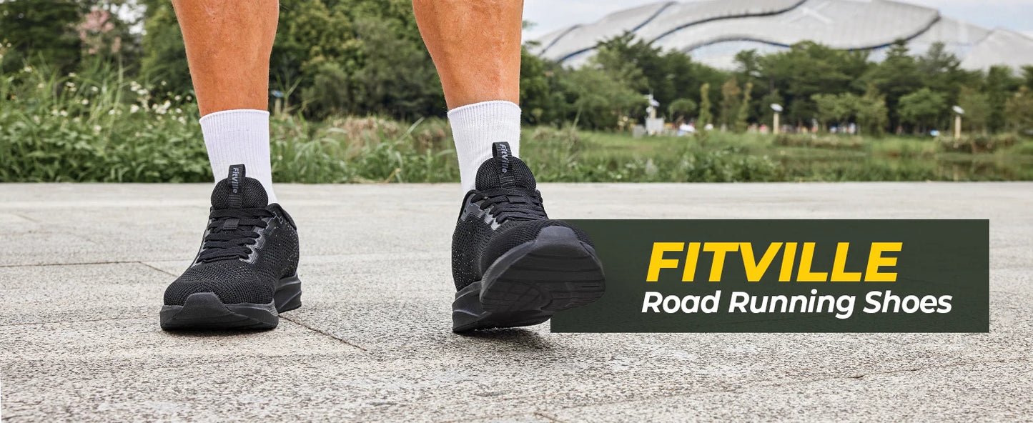 Fitville Men's Sport Running Shoes Breathable Lightweight Training Footwear