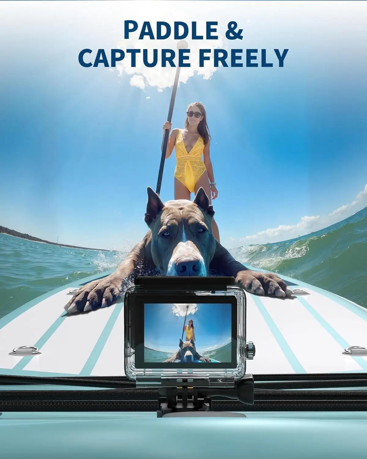 None Inflatable Stand Up Paddle Board With Non-Slip EVA Deck And Accessories