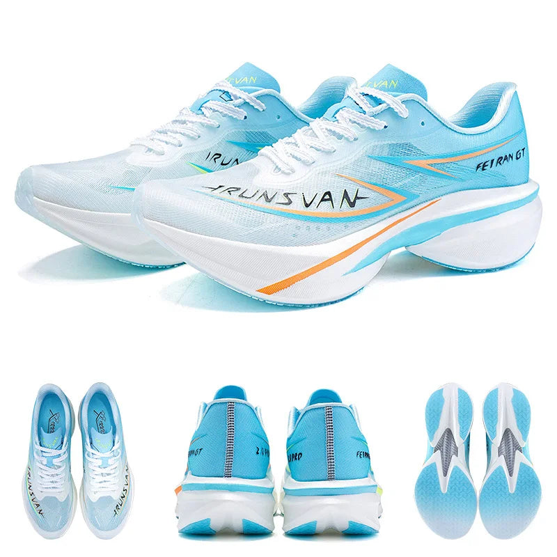 IRUNSVAN Flying Flame GT2.0 Full Palm Carbon Plate Marathon Running Shoes Track and Field Shoes Men's and Women's Sports Shoes