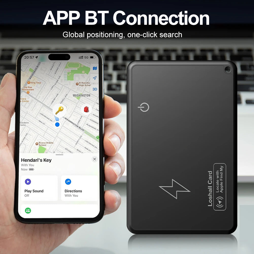 ALLOYSEED Wallet Tracking Card GPS Find My Bluetooth Tracker