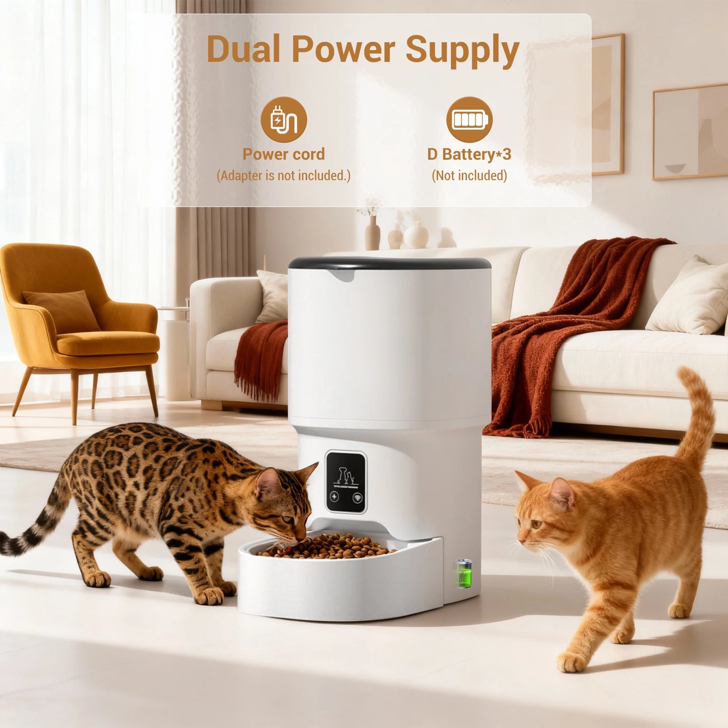 HiMISS Automatic Cat Feeder With Timer