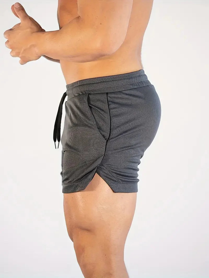 Men's Summer Fitness Shorts Polyester Jogging Athletic Shorts