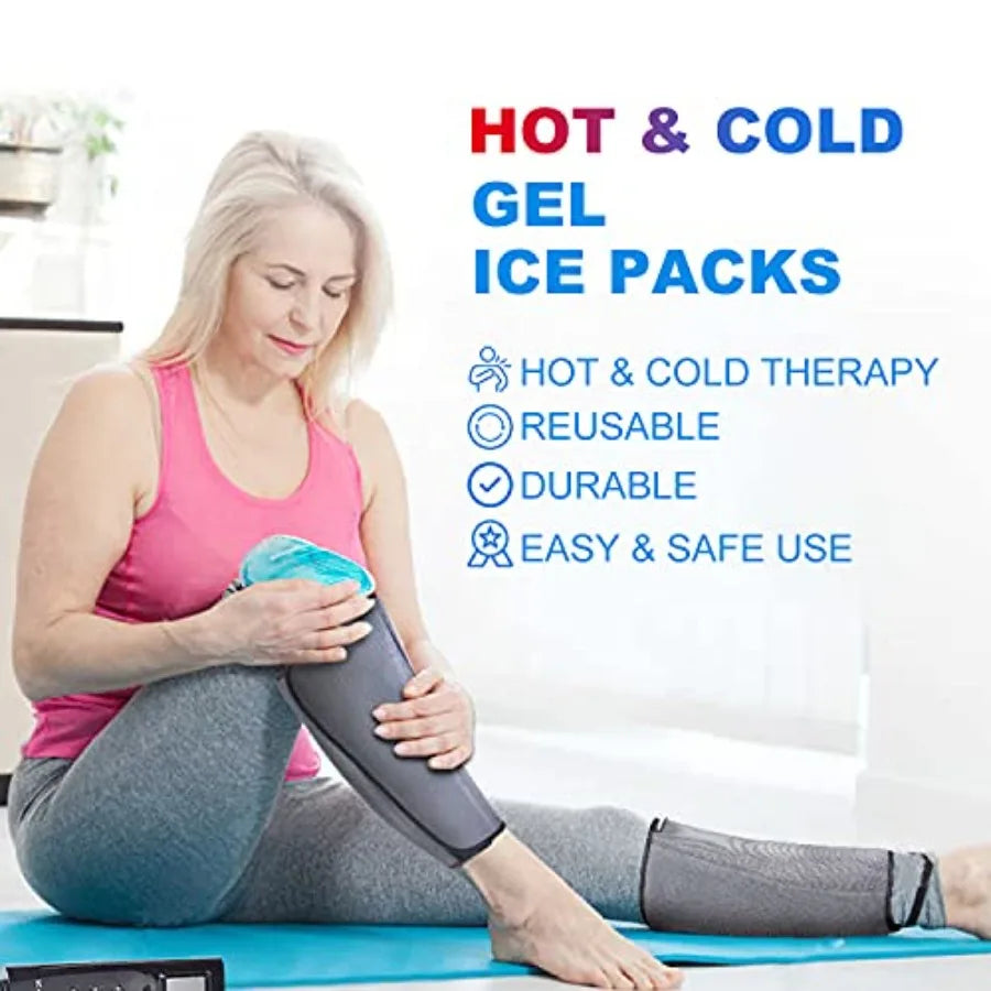 Reusable Ice Packs Gel Cold Compress For Injuries Pain Relief