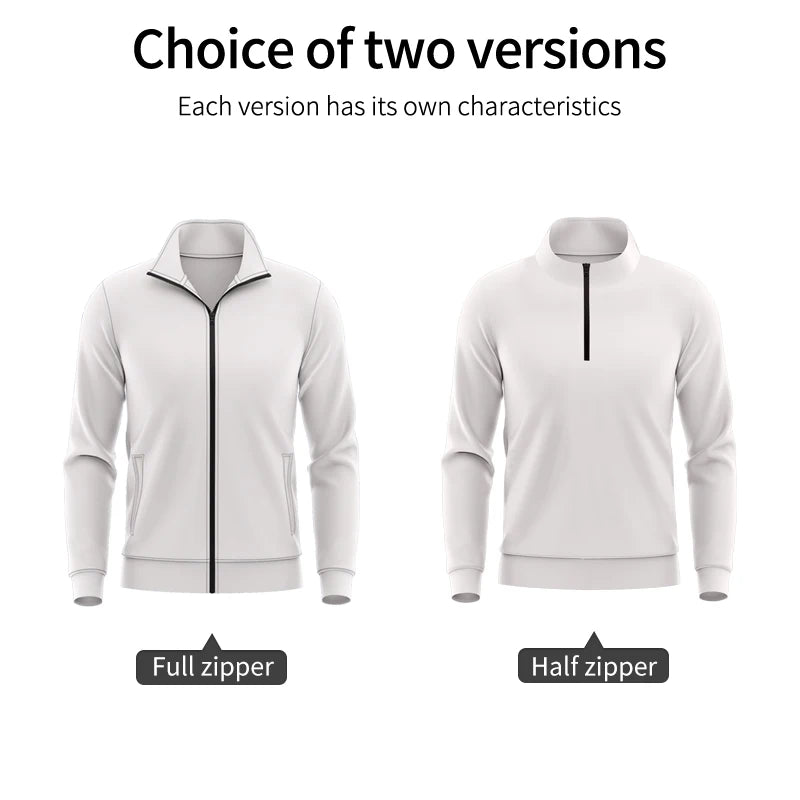 ATAGOESCN Unisex Tracksuit Sublimation Full Zip Sportswear