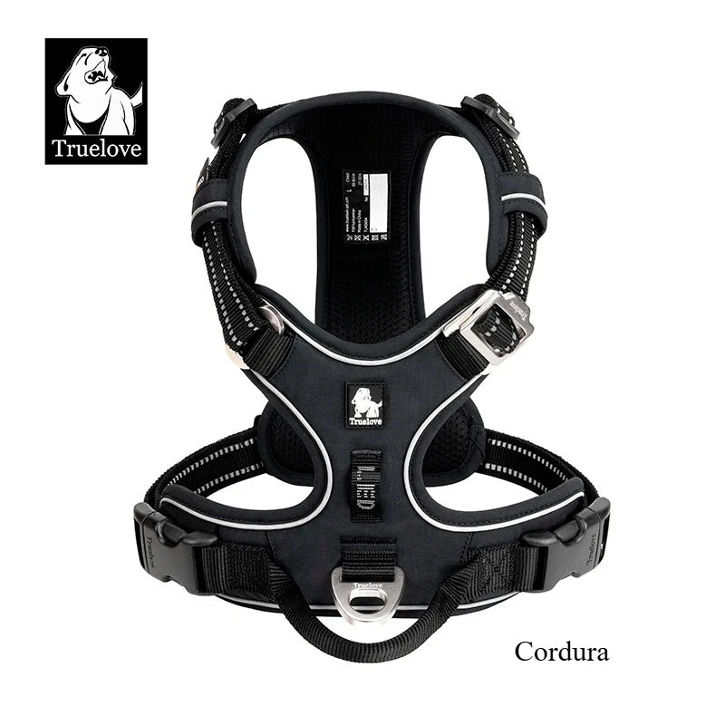 TrueLove Dog Harness Reflective Padded Quick Release Nylon