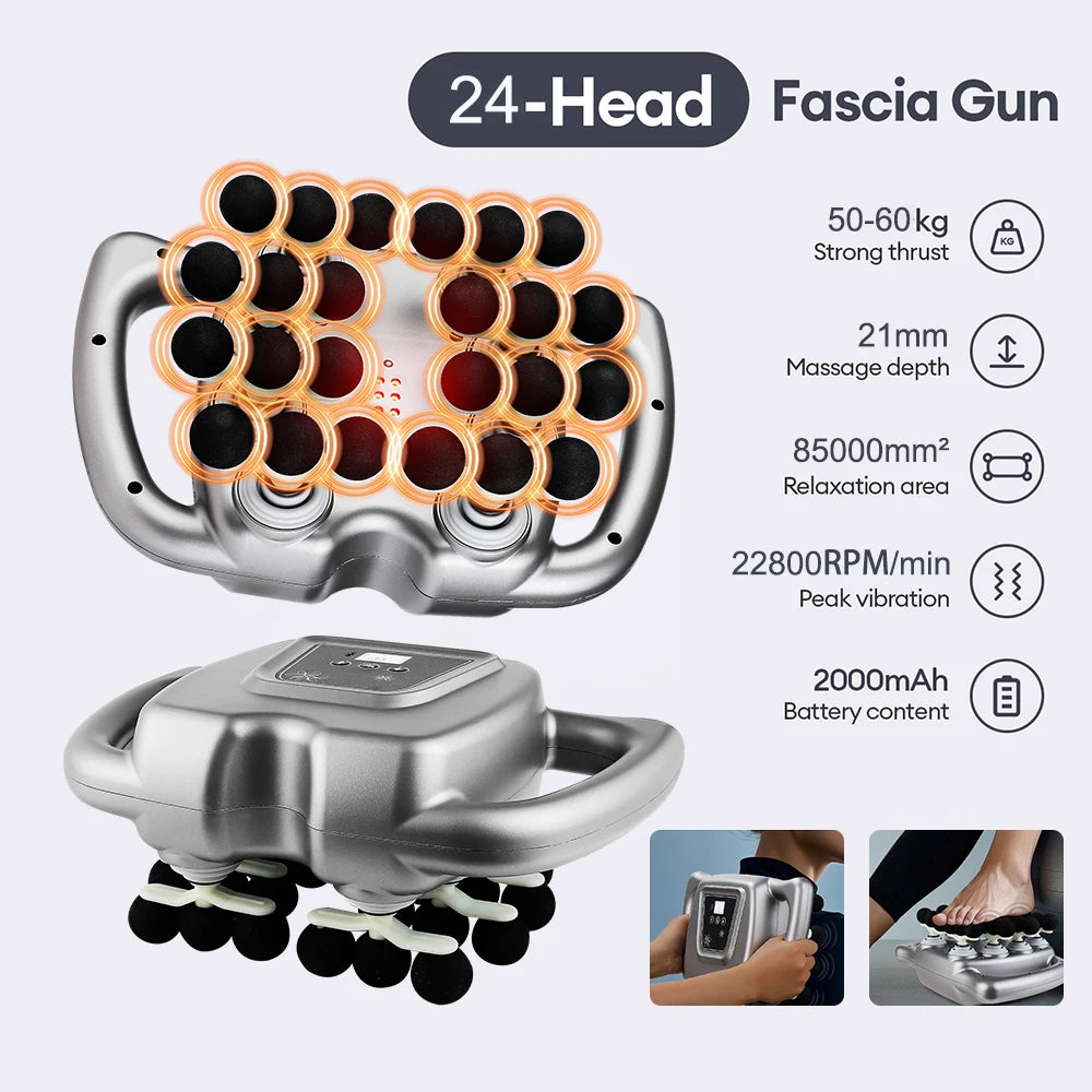 iebilif Fascia Gun 9 Modes for Back Neck Shoulders Massage