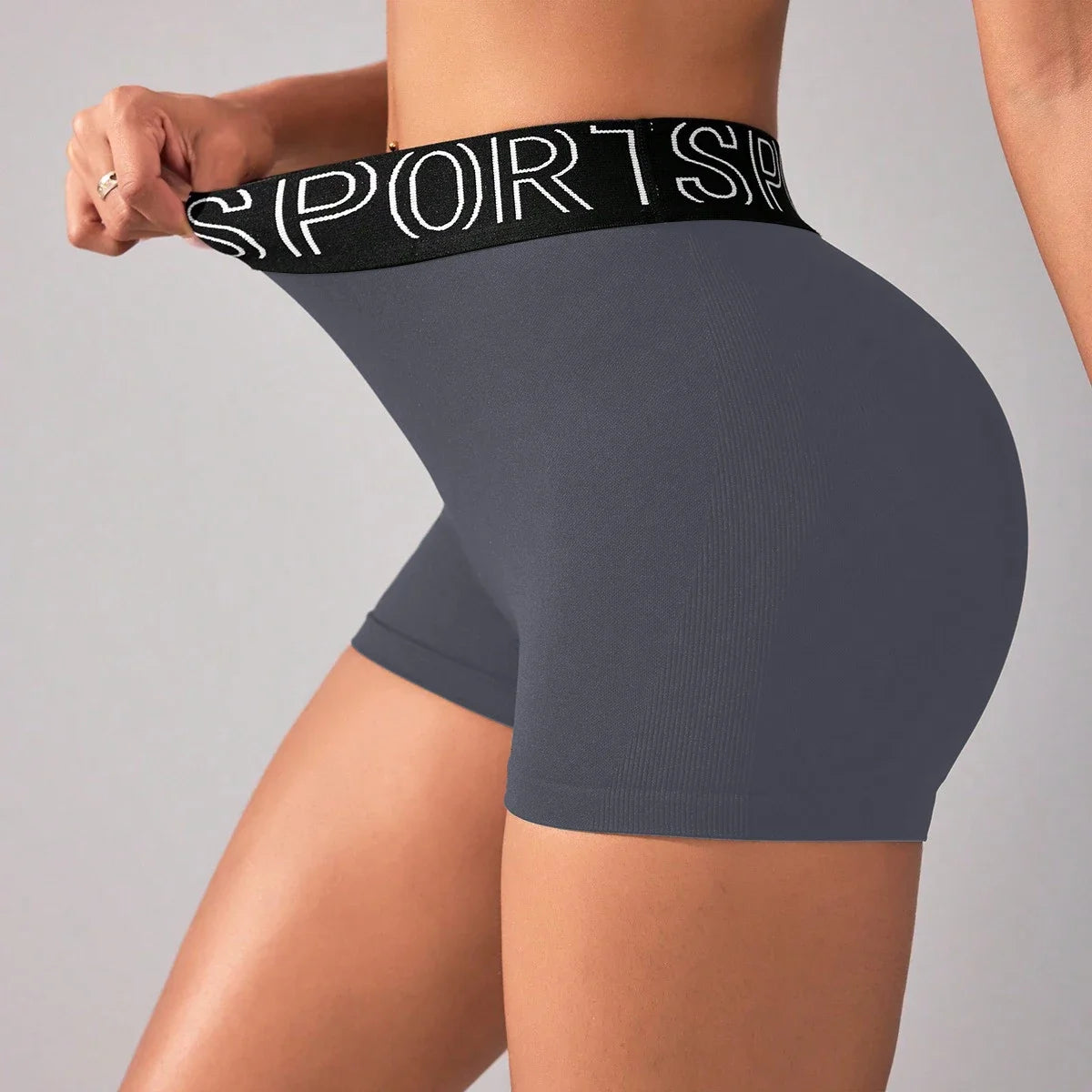 Women Yoga Shorts High Waist Nylon Elastane For Gym And Workout