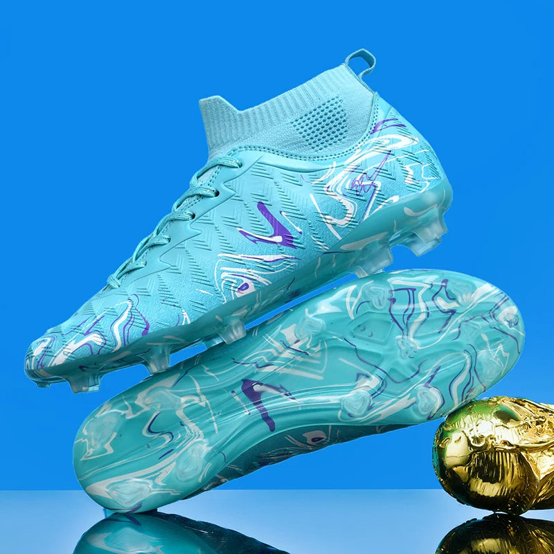 Professional Men's Football Shoes Breathable Lightweight Outdoor Cleats