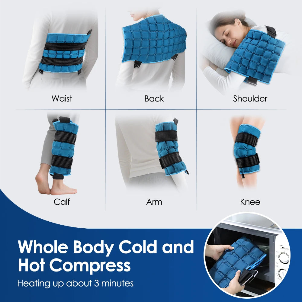 Hailicare Large Ice Pack Reusable Hot Cold Gel Muscle Relief