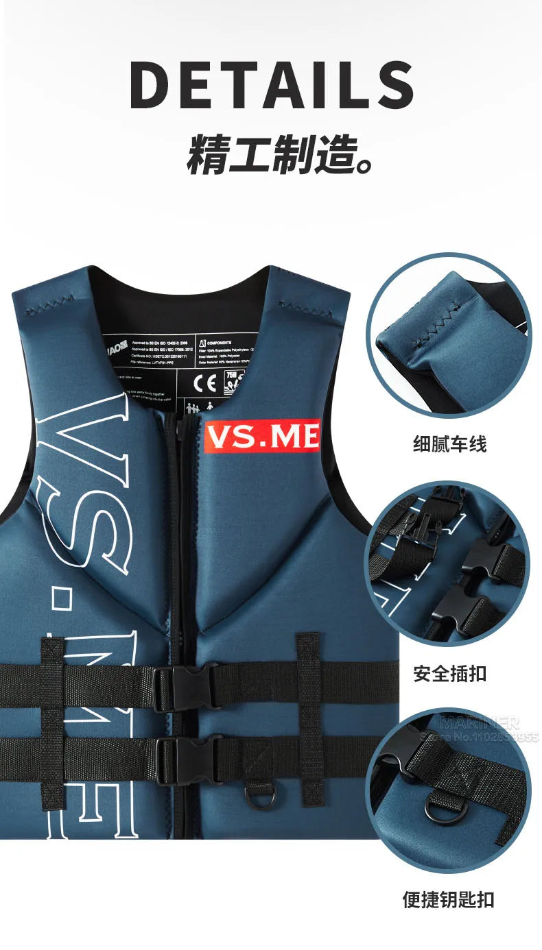 Life Jacket For Adults Kayak Jet Ski Wakeboard Sports Vest