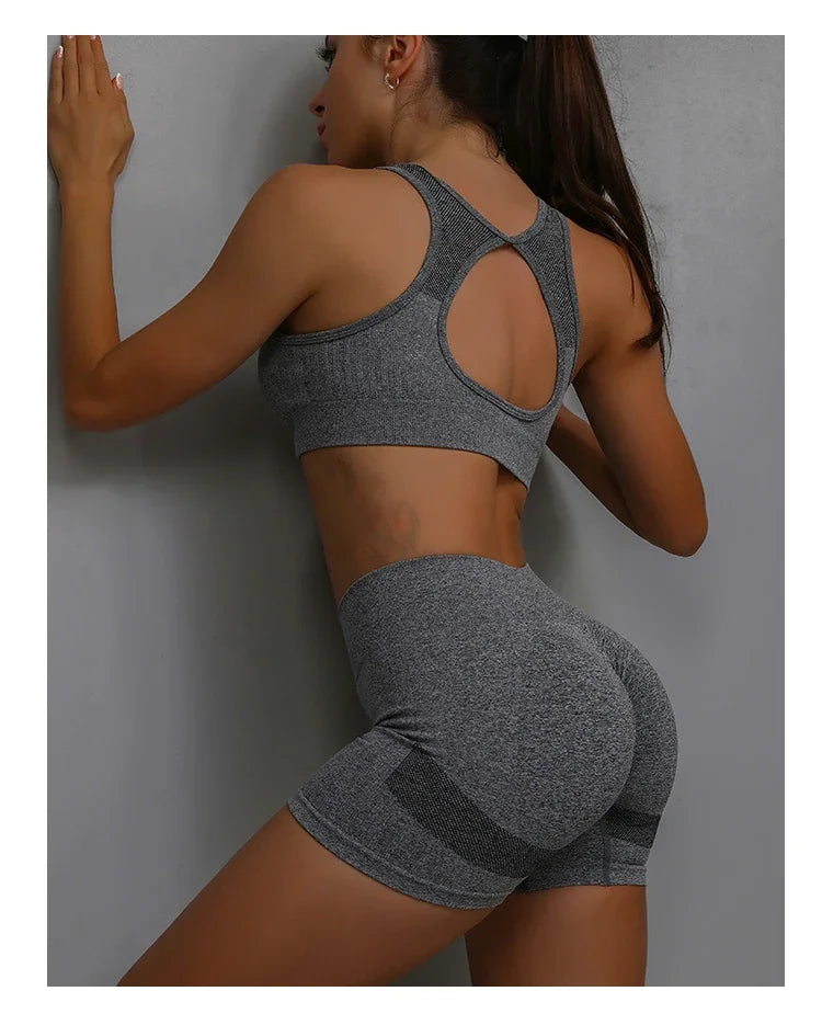 Women Yoga Shorts High Waist Workout Tights for Gym and Running