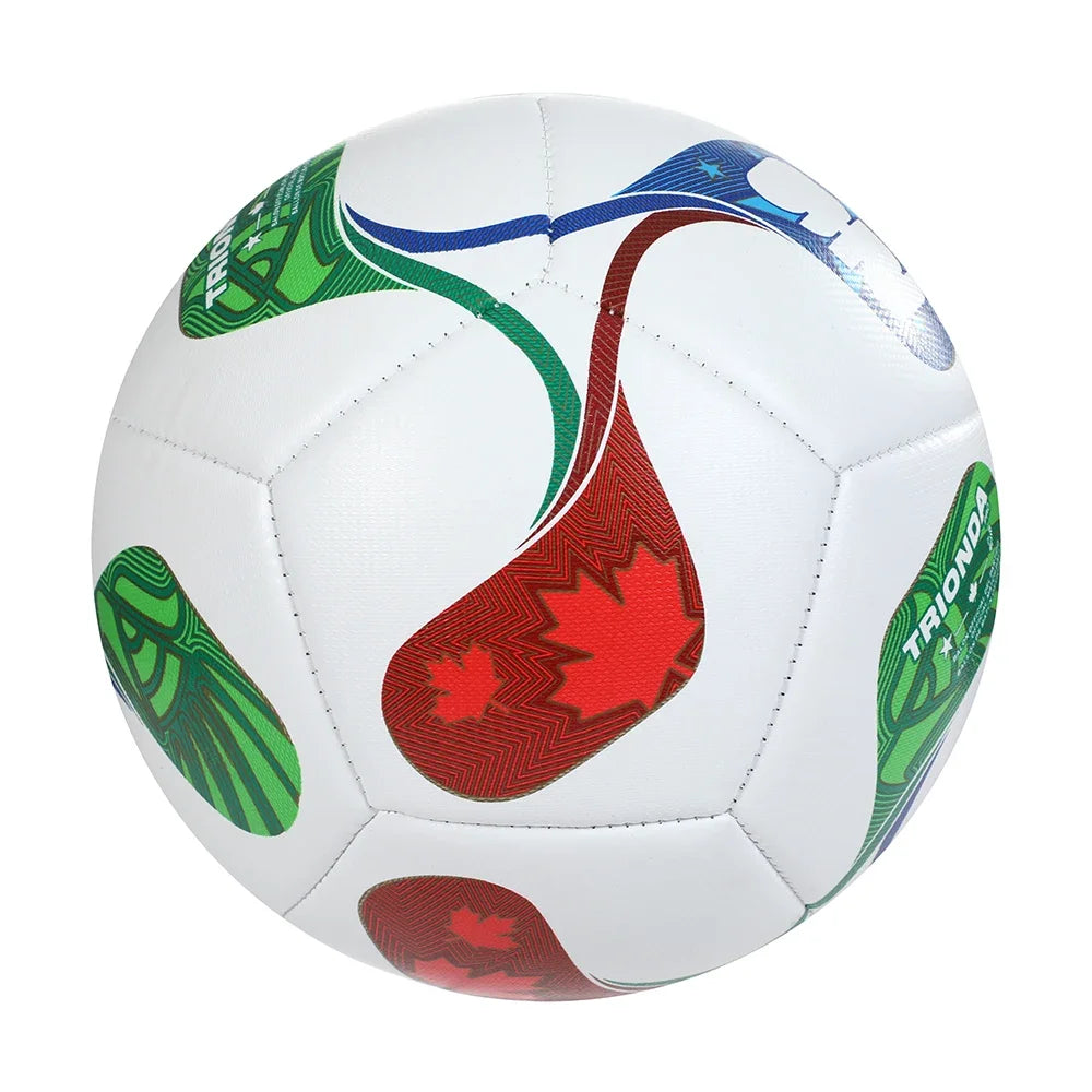 LISM Soccer Ball PU Leather Seamless Wear Resistant