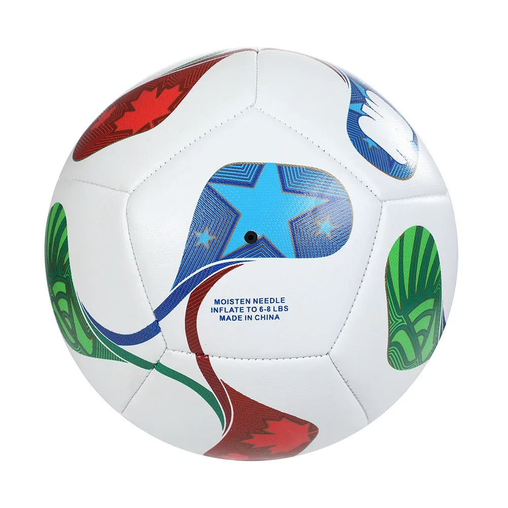 LISM Soccer Ball PU Leather Seamless Wear Resistant