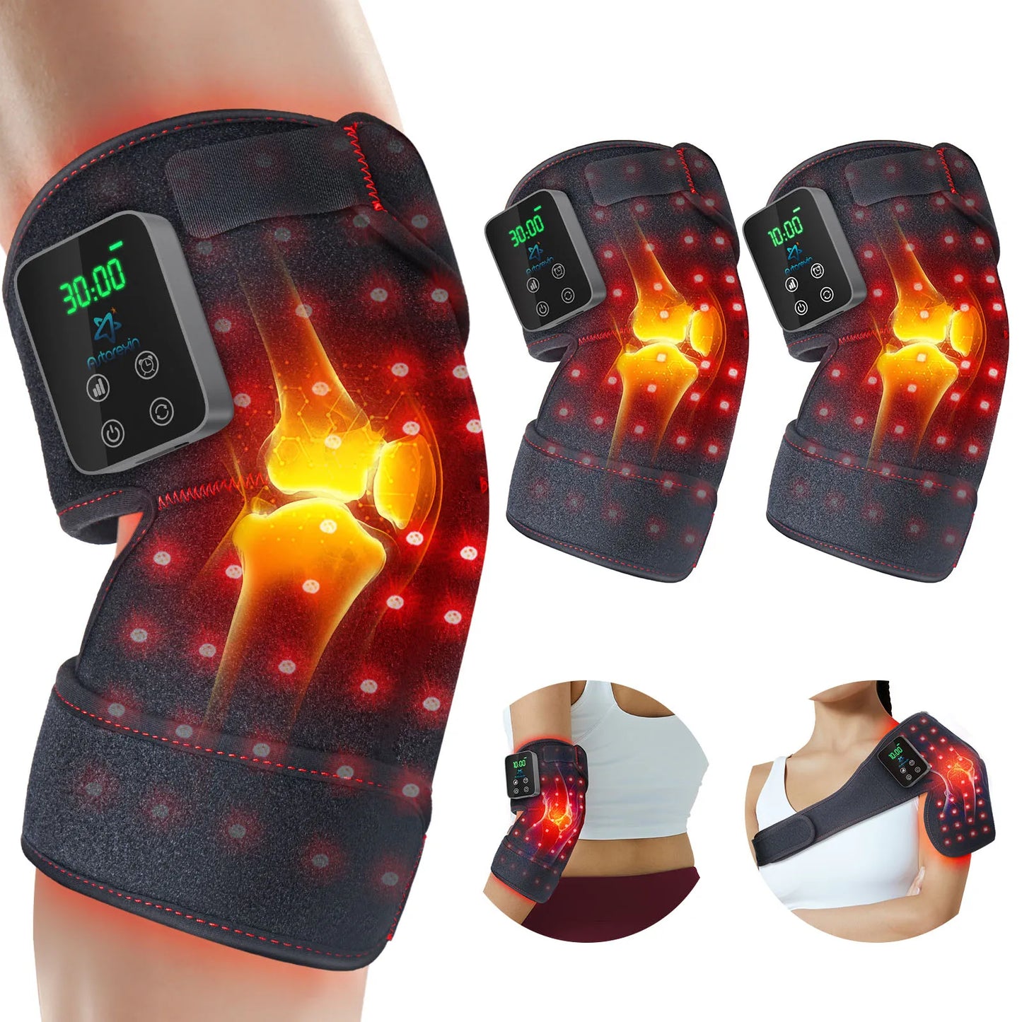 Astarexin Red Light Therapy Knee Wrap With 72 LEDs Rechargeable