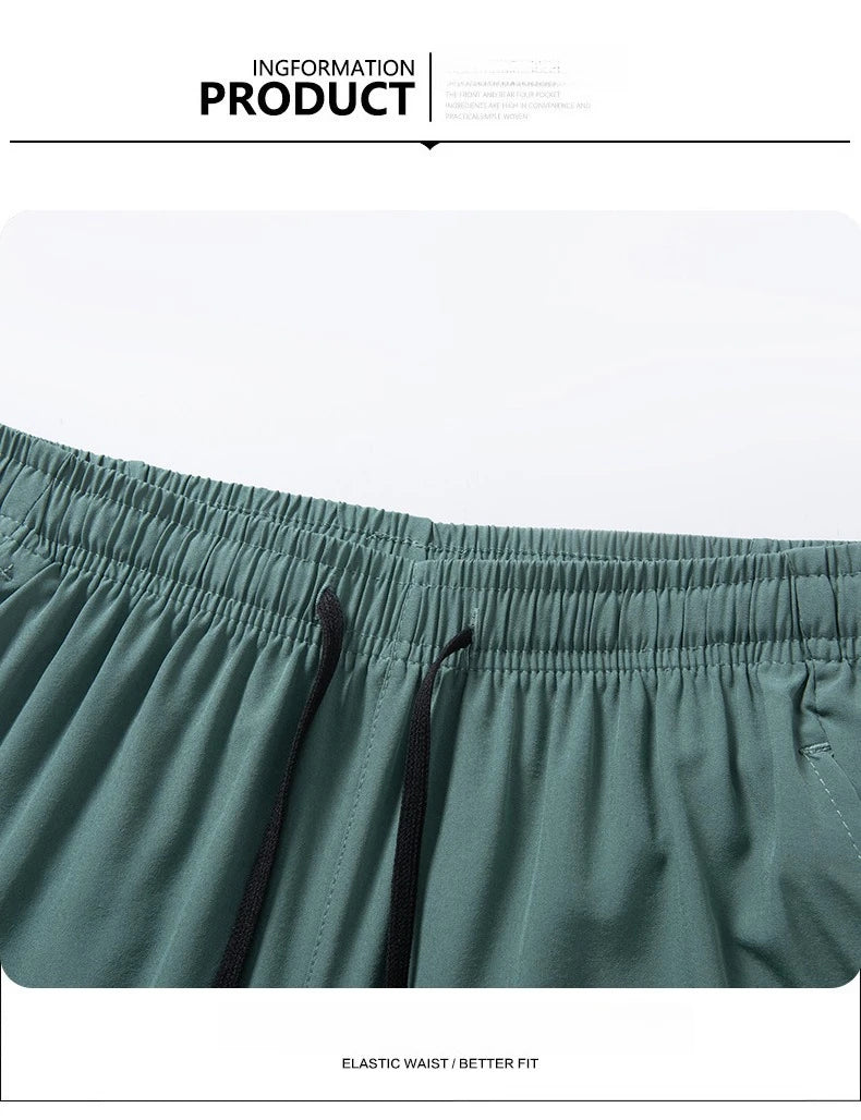 Men's Quick Dry Summer Shorts With Five Pocket Design Breathable
