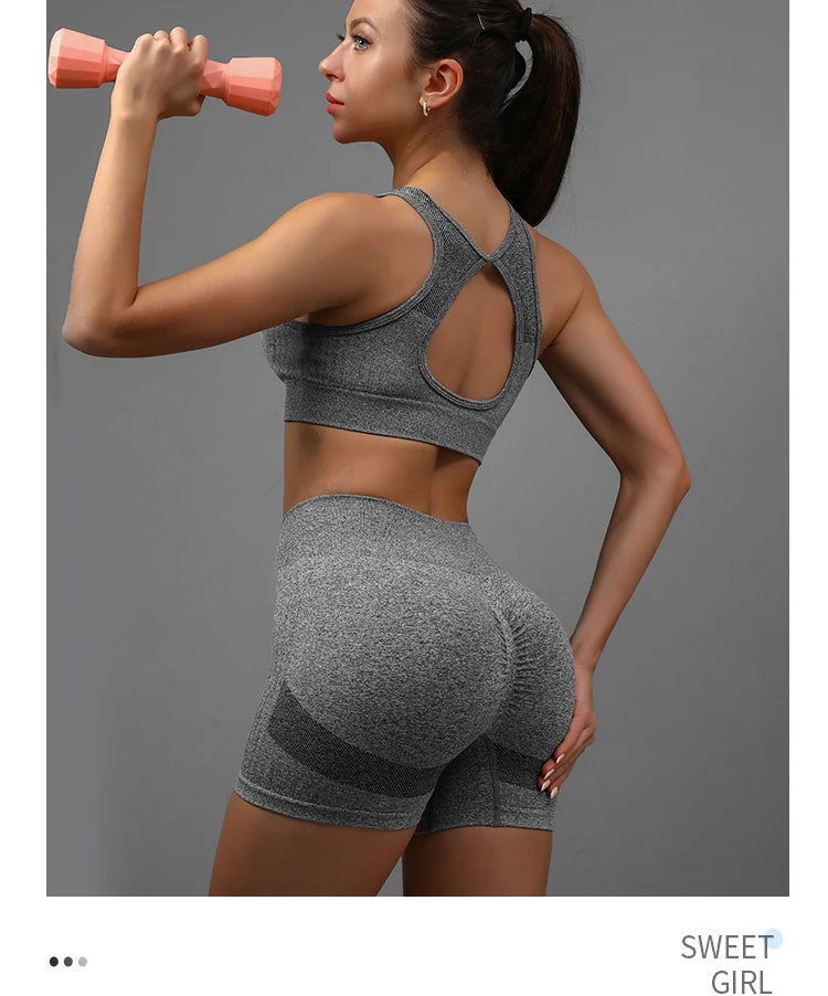 Women Yoga Shorts High Waist Workout Tights for Gym and Running