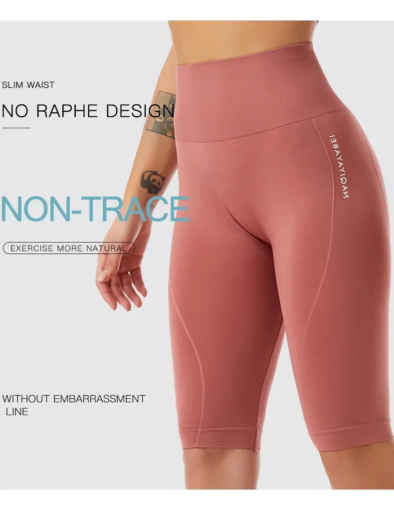 Womens Breathable Quick-Dry High-Waist Sports Yoga Pants For Workout