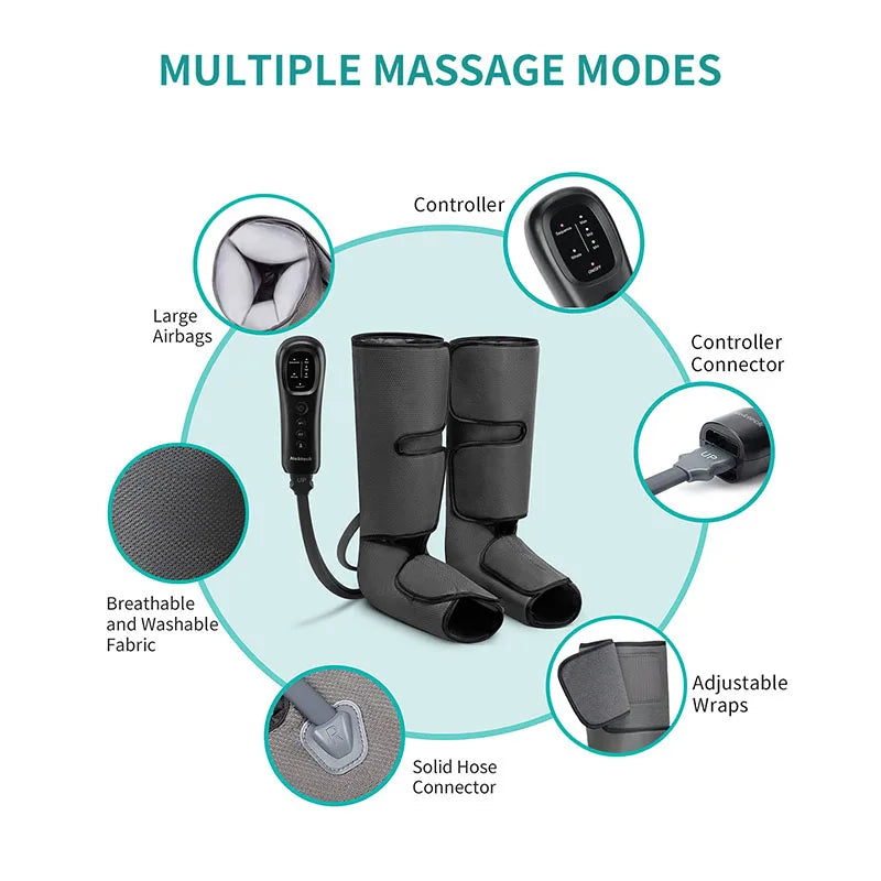 Nekteck Leg Massager Calf Wraps Air Compression Therapy For Circulation