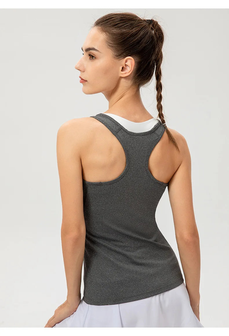 Women Quick Dry Performance Yoga Vest Sleeveless Sports Top