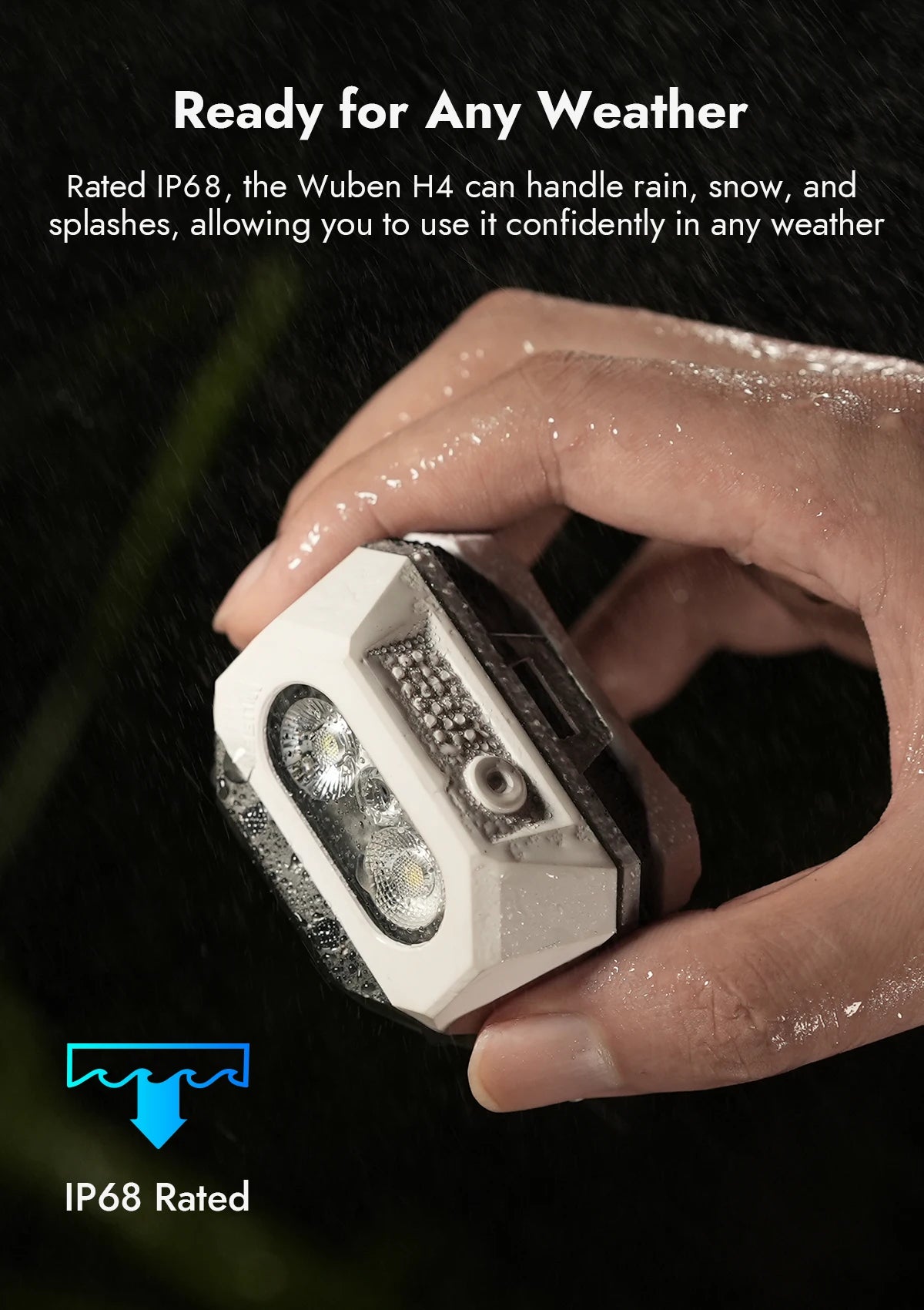 WUBEN H4 G5 Rechargeable LED Flashlight With RGB Light Outdoors