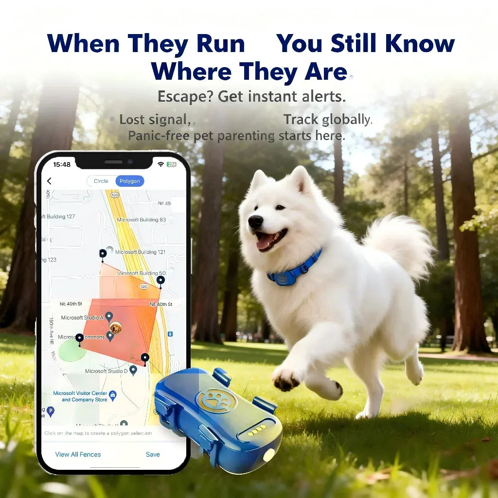 WANWAYTECH GPS Pet Tracker for Dogs and Cats With IoT SIM