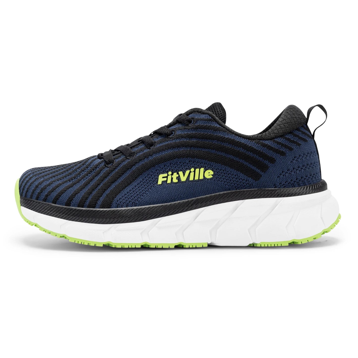 Fitville Men FlowCore V2 Wide Toe Box Running Shoes Cushioned