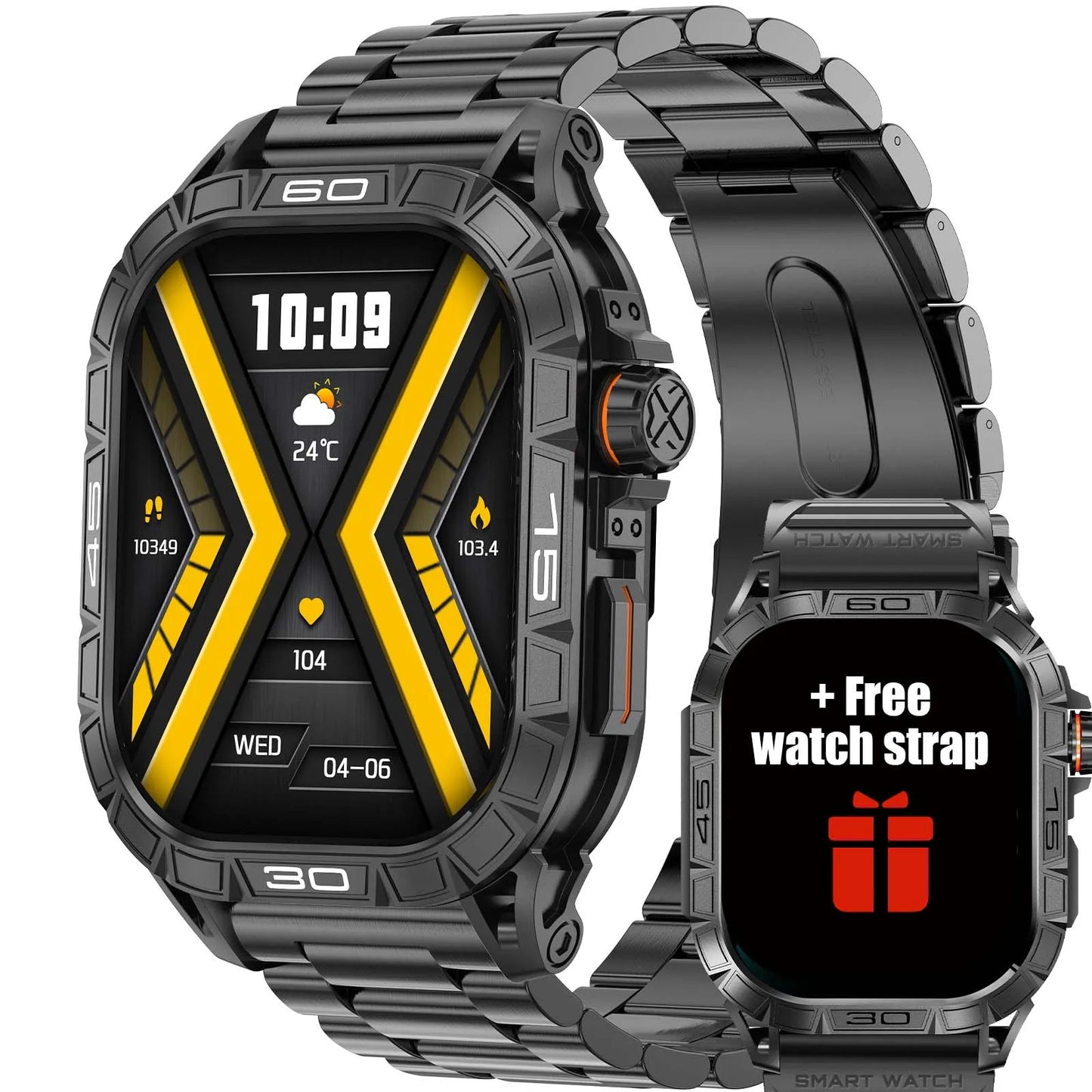 EIGIIS K63 Smartwatch With 100 Sports Modes IP68 Waterproof