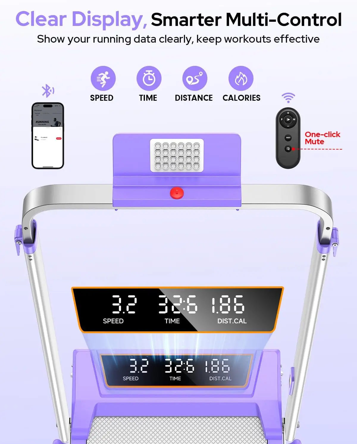 Walking Pad Treadmill With Incline And Foldable Under Desk