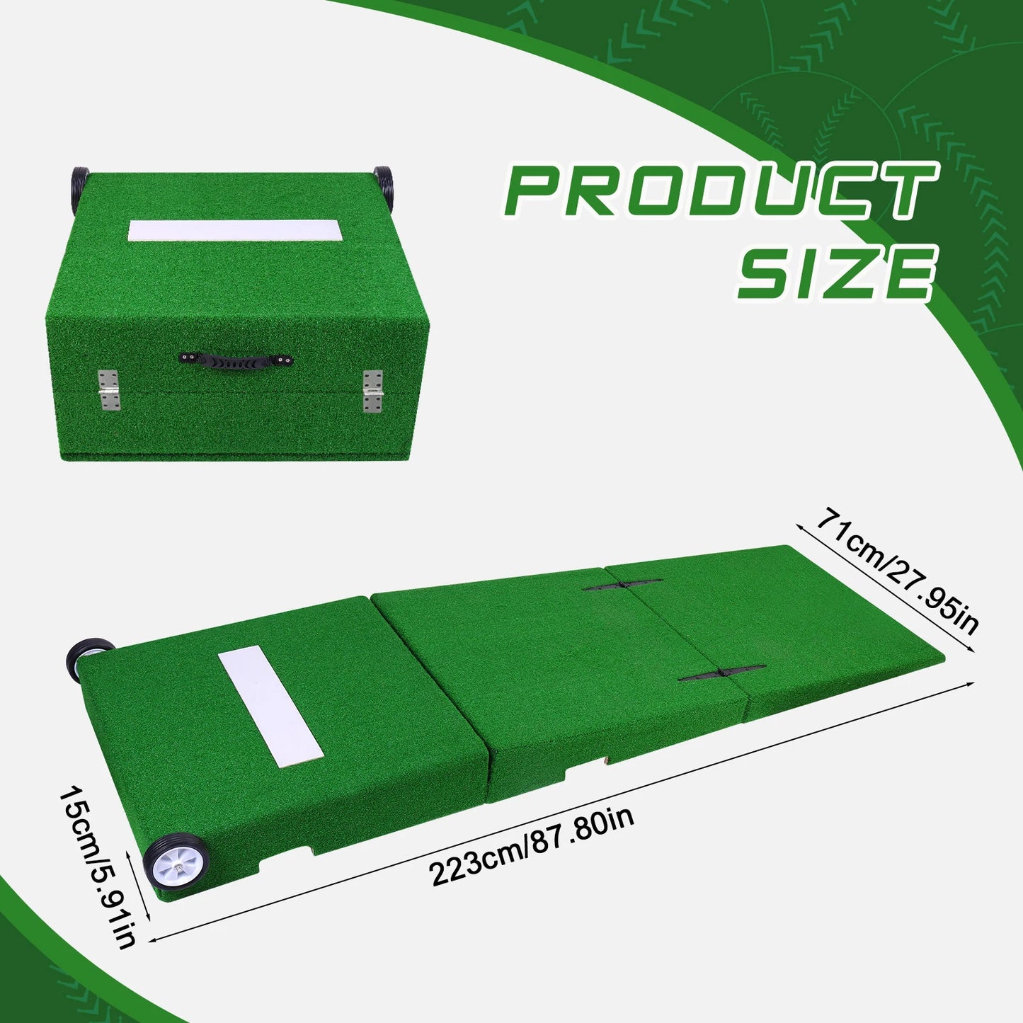 Baseball Pitching Mound Portable Foldable Practice Set