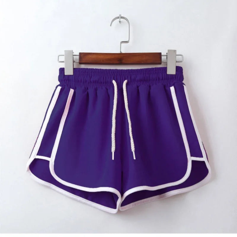 Women Yoga Shorts Breathable Mid Waist Casual Wide Leg