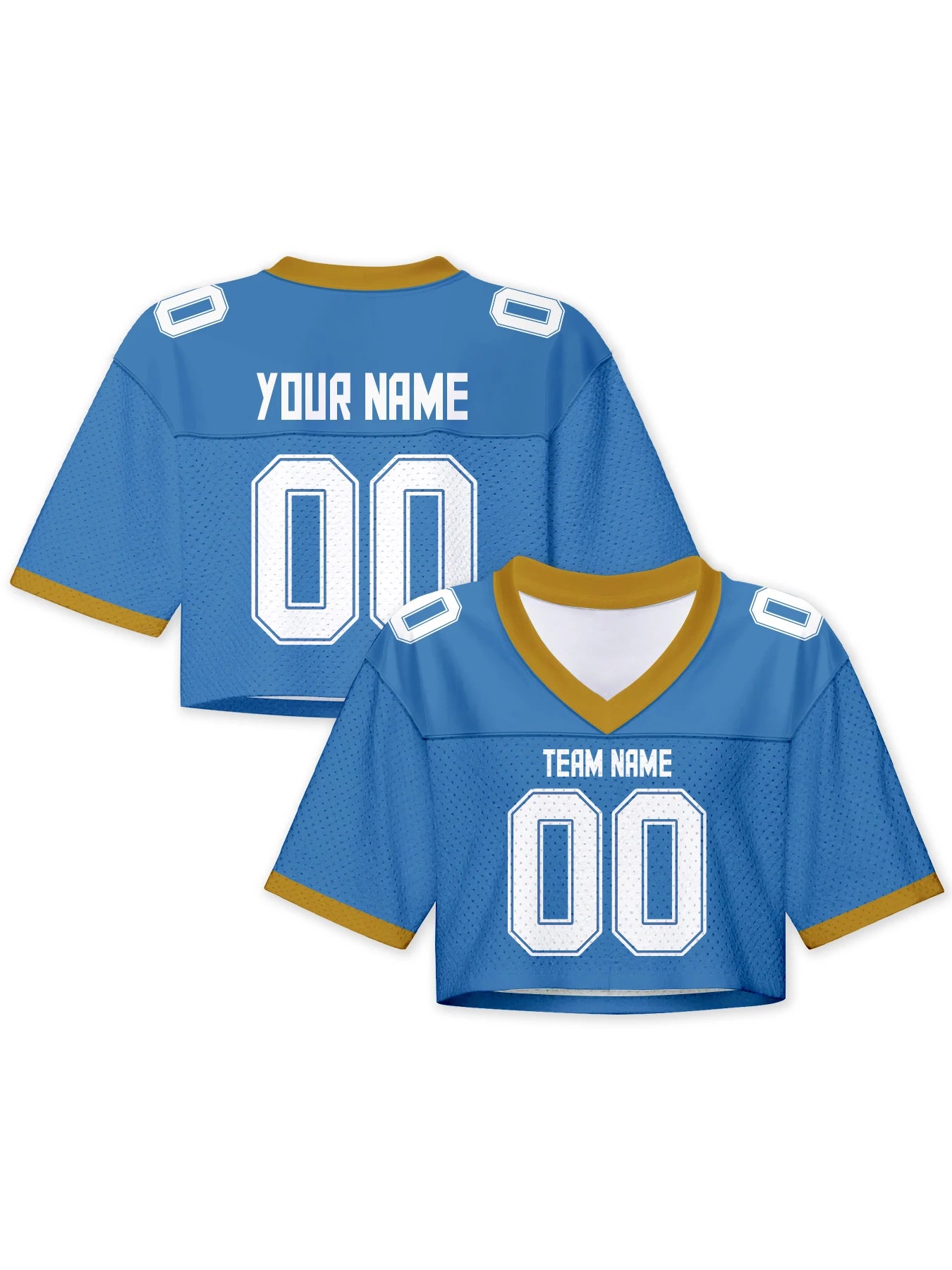 Custom American Football Jersey Crop Top for Women & Girls Plain Sporty Cropped Shirt Personalized Name Number Jerseys Fans Gift