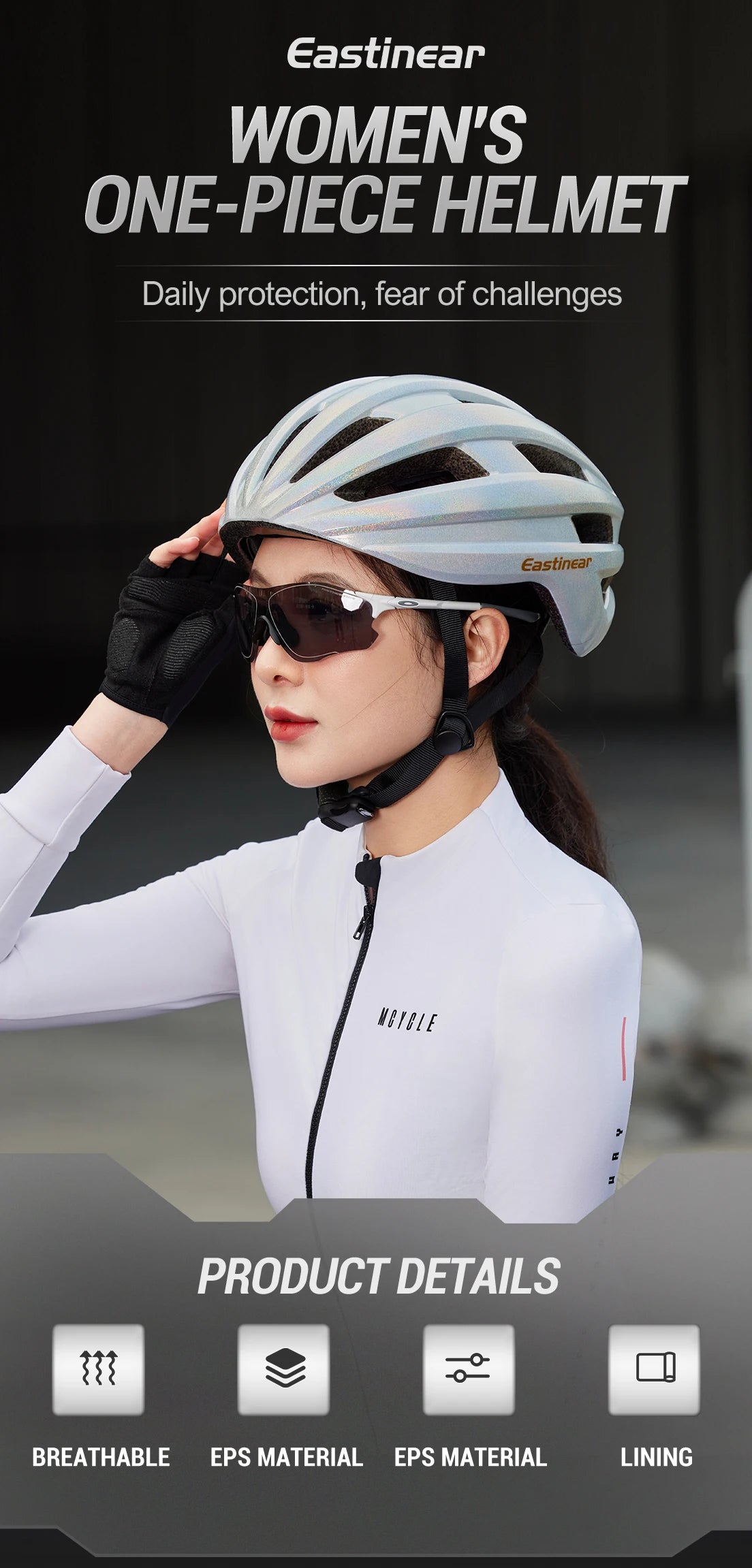 Eastinear Cycling Helmet For Road And Mountain Bikes CE Certified
