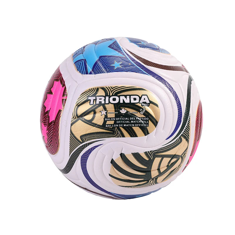 LISM Soccer Ball PU Leather Seamless Wear Resistant