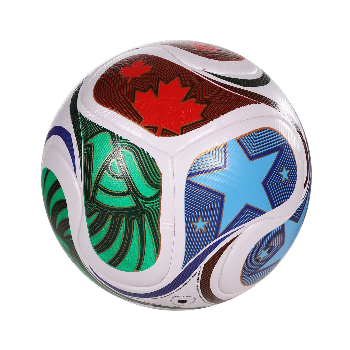 LISM Soccer Ball PU Leather Seamless Wear Resistant