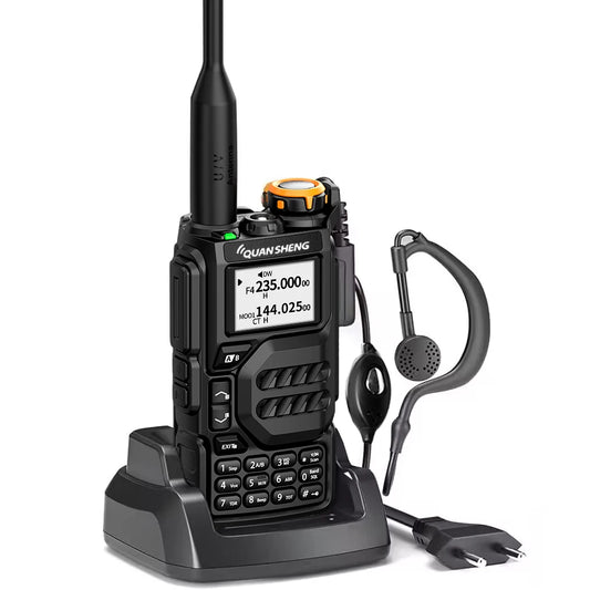 UVK5FM/DTMFnel walkie Talki AM/e 200 ChanType-C Charging Three Frequency Receiving walkie Talkie NOAA Weather Forecast, with Fl