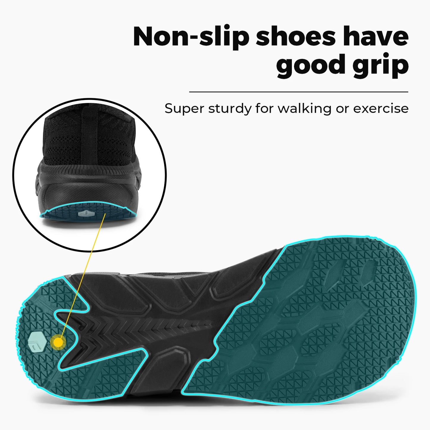 Fitville Men FlowCore V2 Wide Toe Box Running Shoes Cushioned
