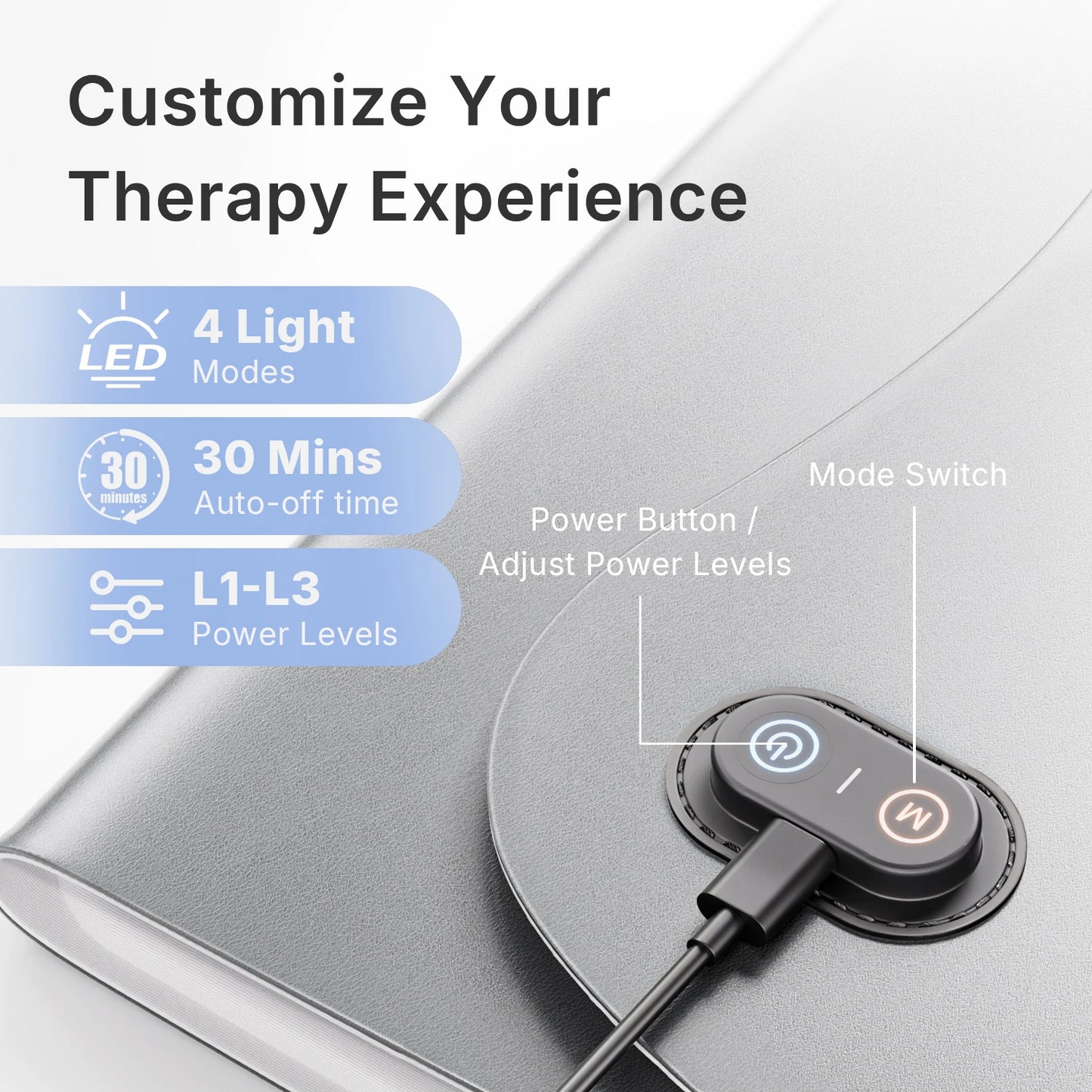 Hello Face Near Infrared Light Therapy Mat 660nm 850nm Portable