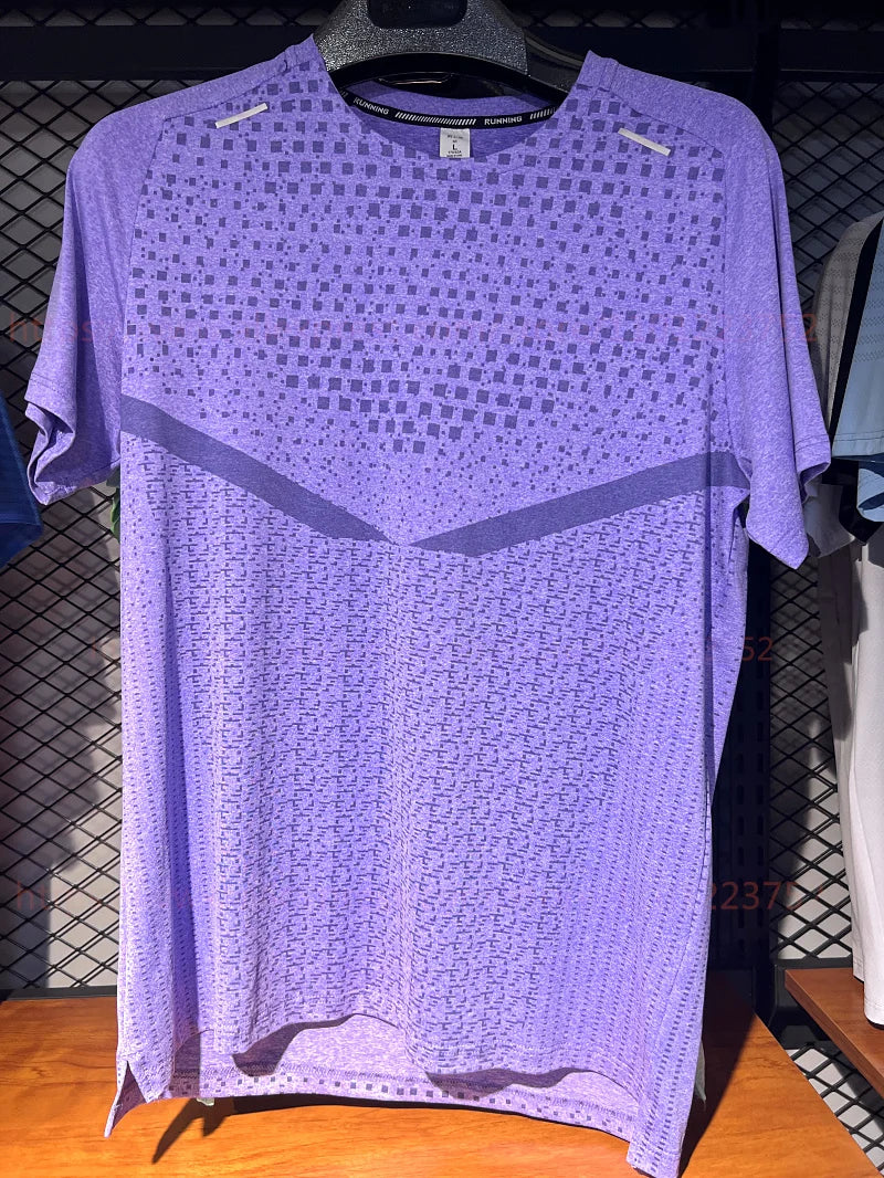 Women Breathable Quick Dry Gym Shirt Short Sleeve Polyester