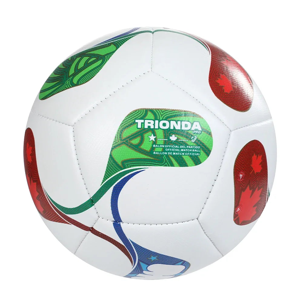 LISM Soccer Ball PU Leather Seamless Wear Resistant