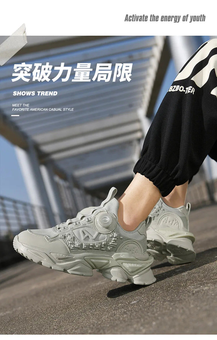 Men's Breathable Casual Sneakers Luxury Trainers Running Shoes