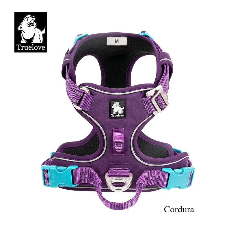 TrueLove Dog Harness Reflective Padded Quick Release Nylon