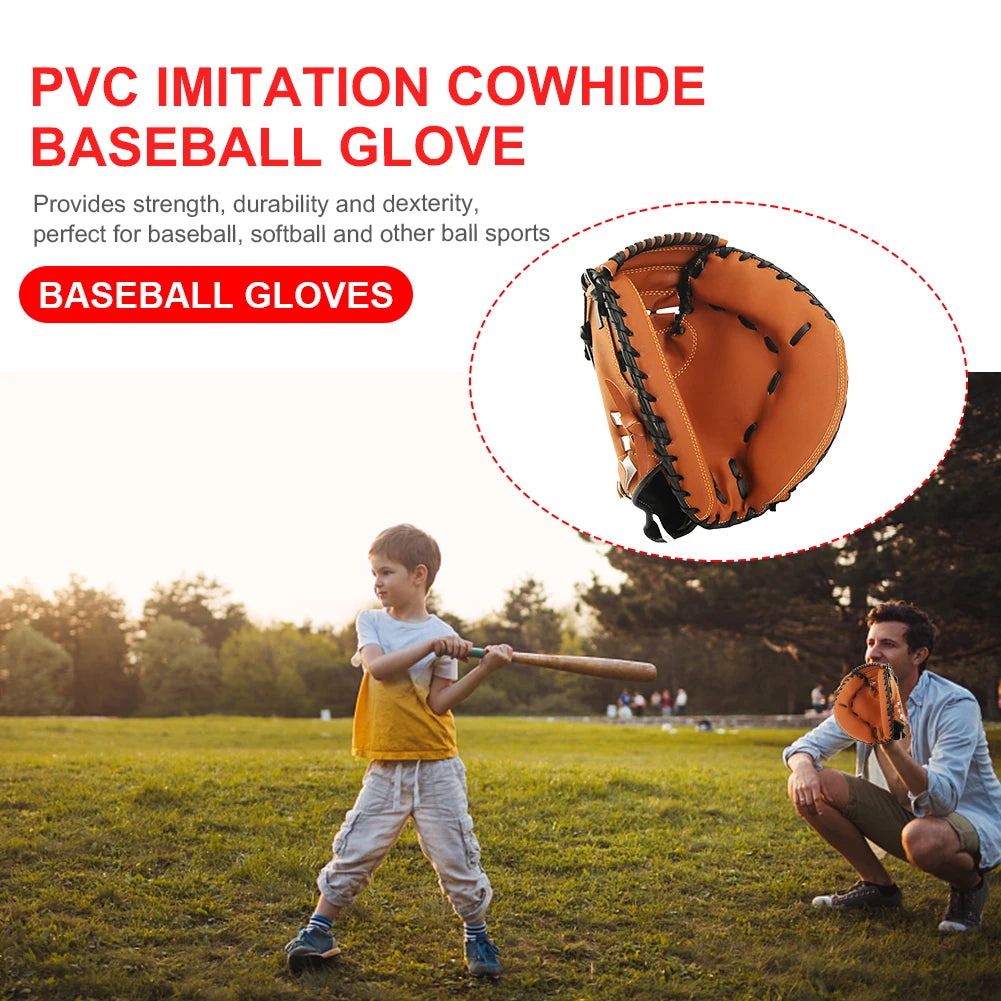 Leather Baseball Glove For Fielding And Softball Beginners