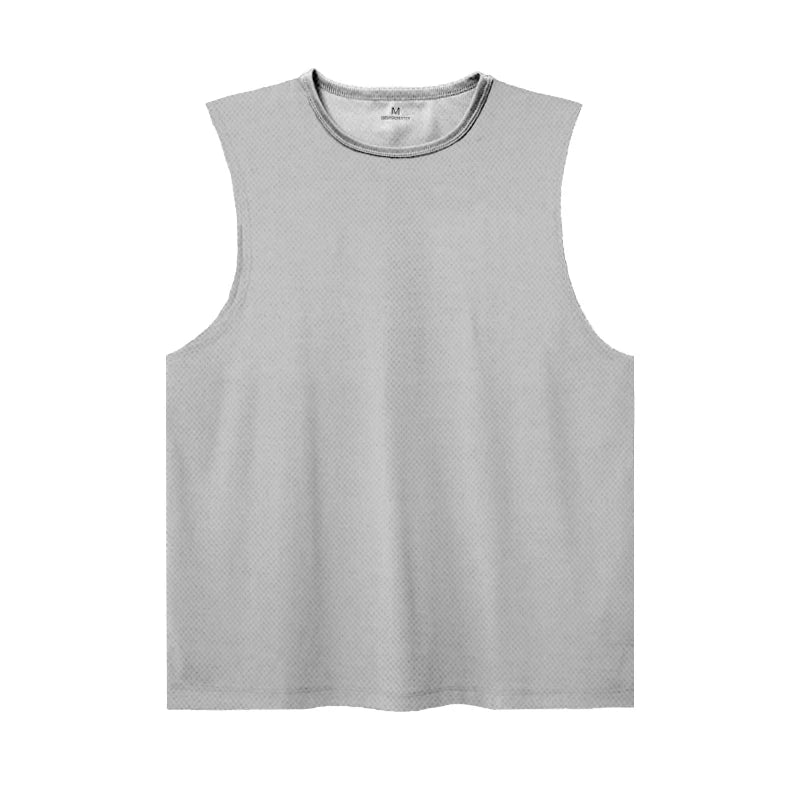 Summer Ice Silk Running Vest For Men Quick Dry Breathable