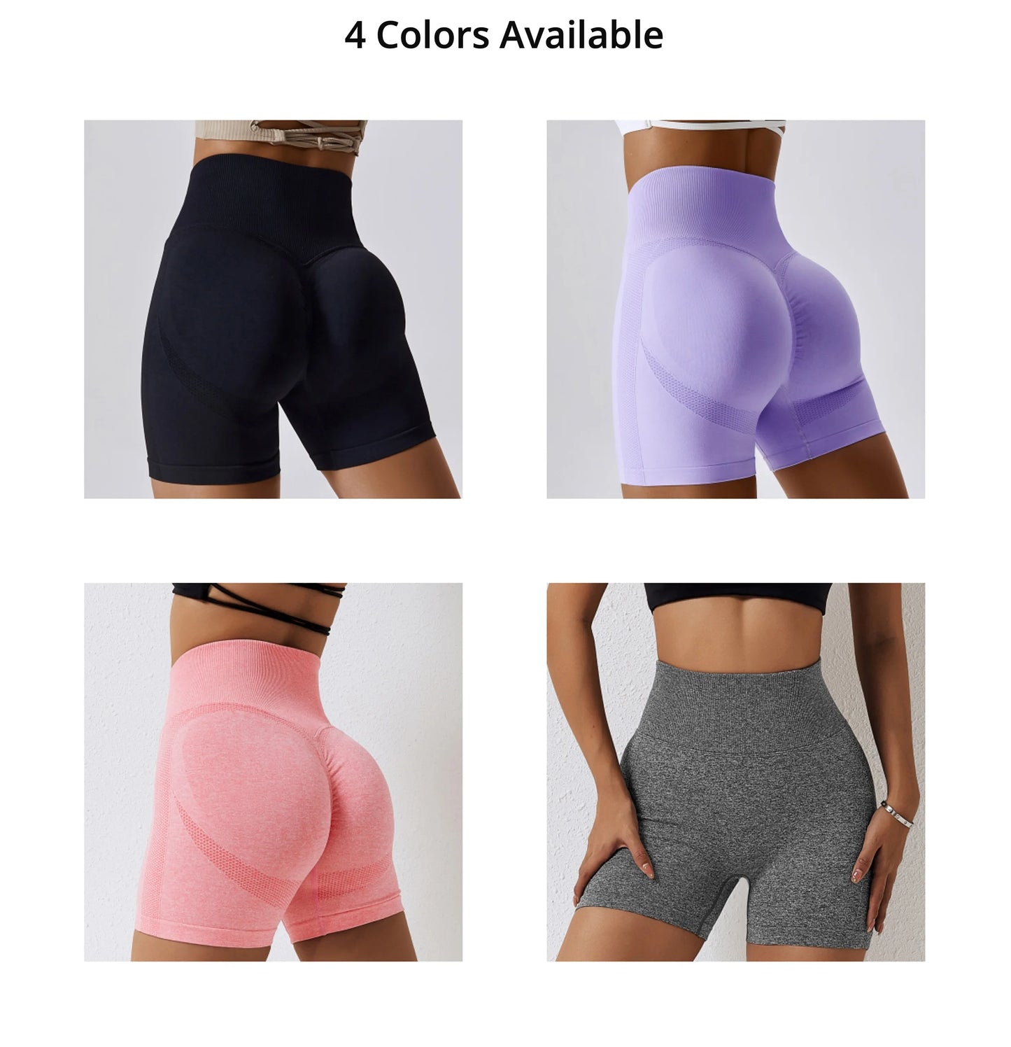 Women Yoga Shorts High Waist Workout Tights for Gym and Running