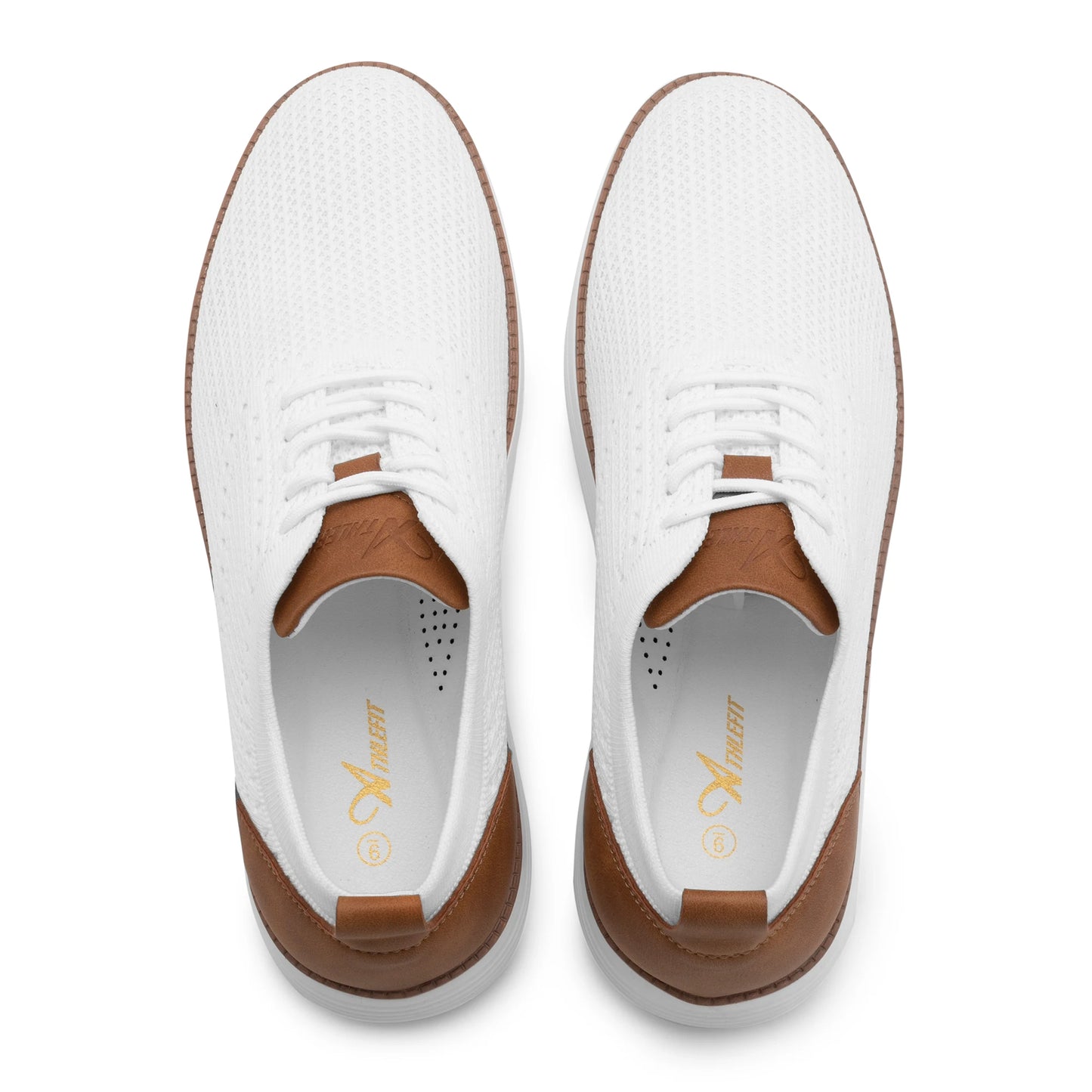 Men's Casual Sneakers Oxfords Mesh Breathable Walking Athletic Shoes
