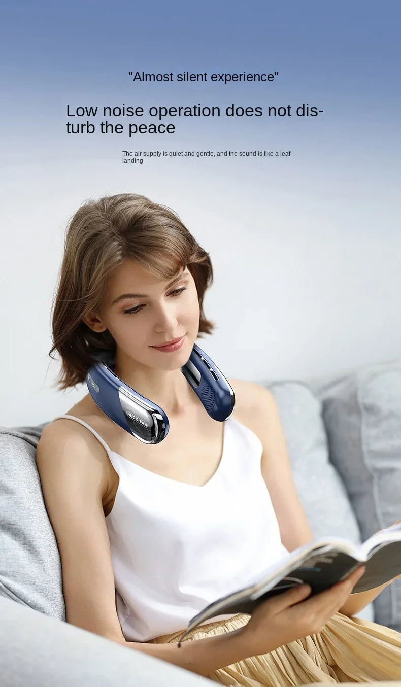 DELIXING 10000mAh Portable Neck Fan Bladeless Silent Rechargeable