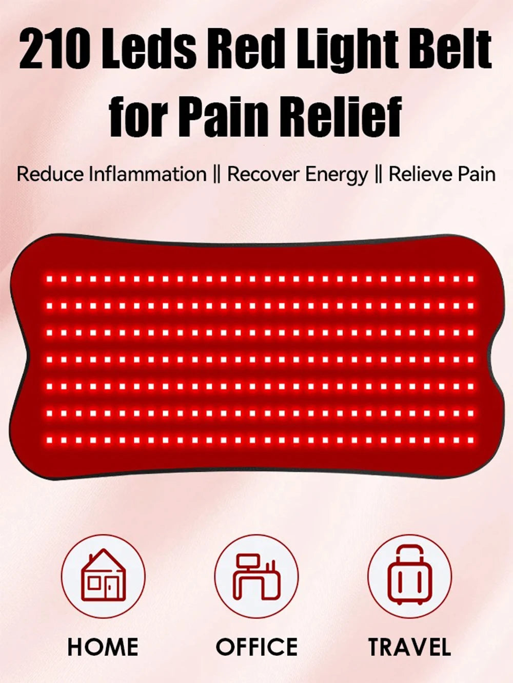 Vilnason Red Infrared Light Therapy Pad 660nm 850nm For Body